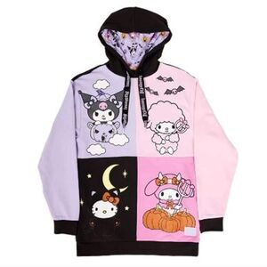 Loungefly Sanrio, Kuromi, My Melody Halloween Unisex Hoodie, Large